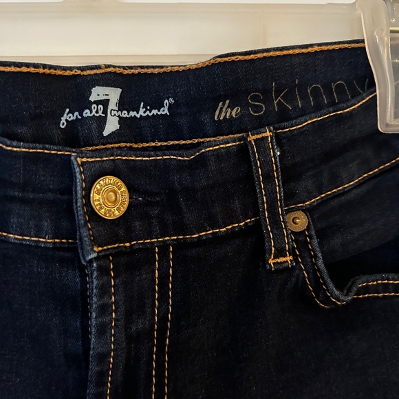 7 For All Mankind - Skinny Jean (dark wash) - Picture 3 of 5